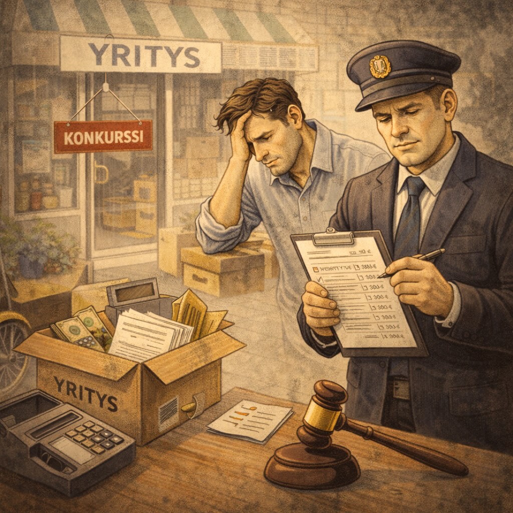 Yrityksen konkurssi Yrityksen konkurssi
